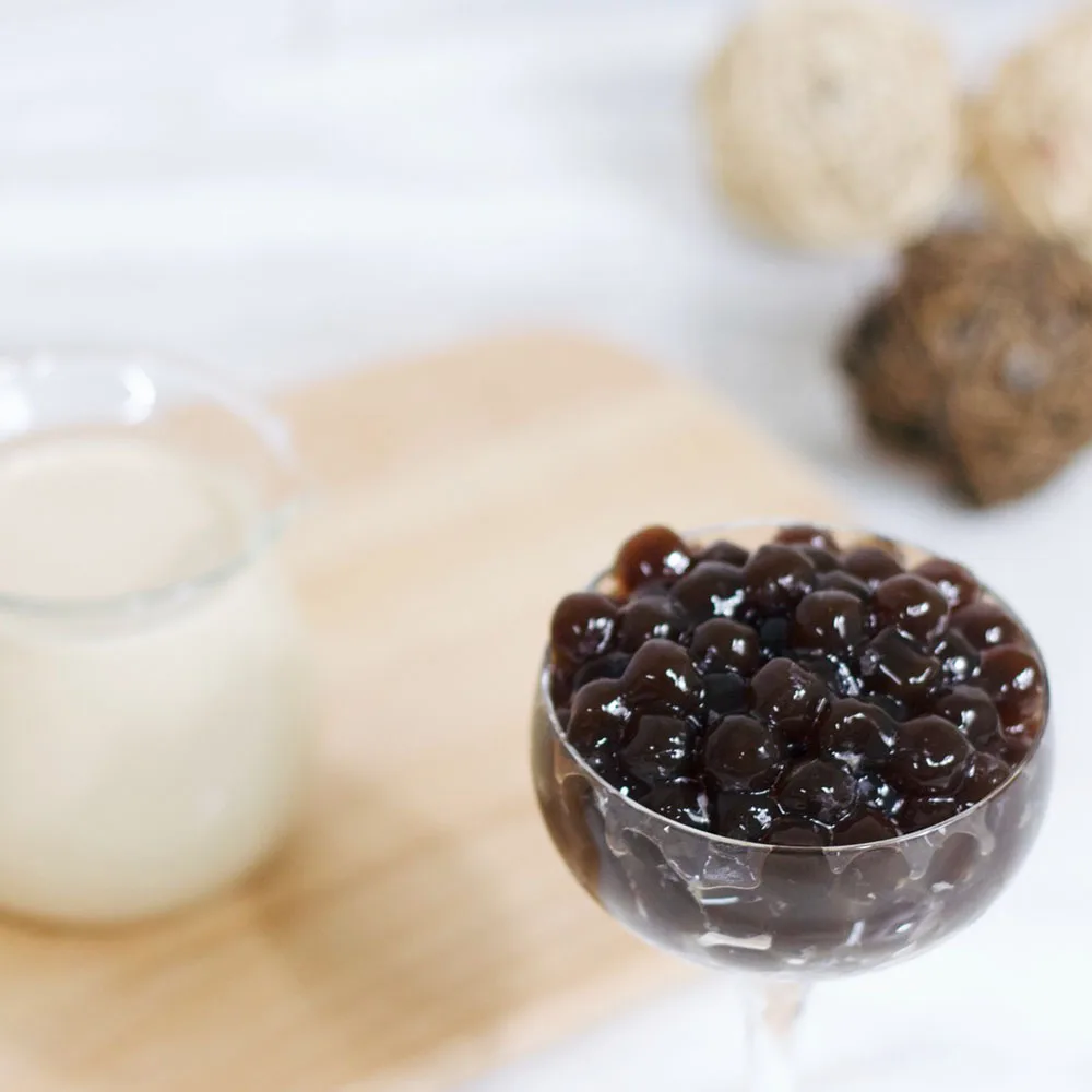 Черные жемчужные мгновенные шарики tapioca Boba