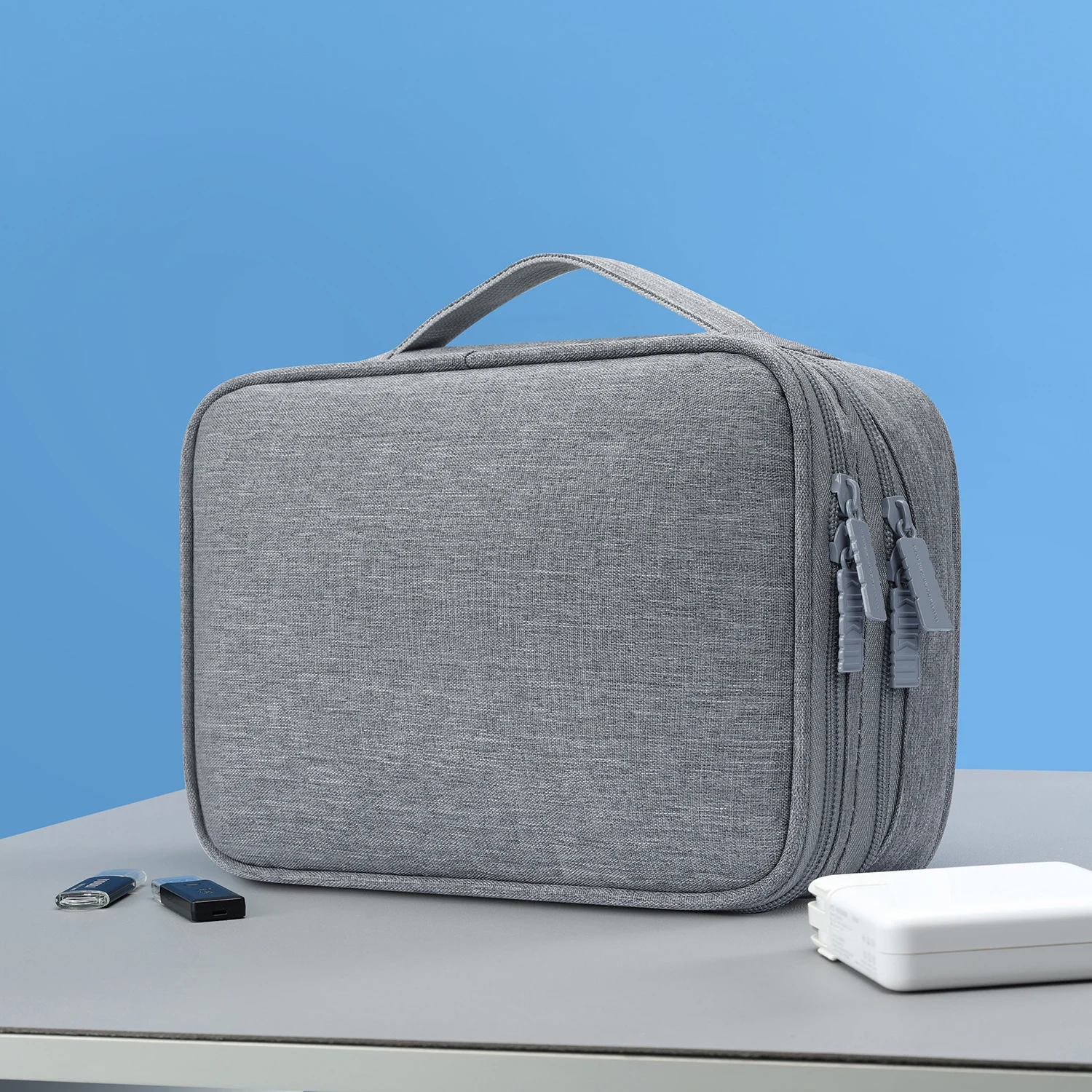 BUBM Waterproof Polyester Travel Organizer Box Phone Cable Power Bank Storage Bag Digital Storage Bag