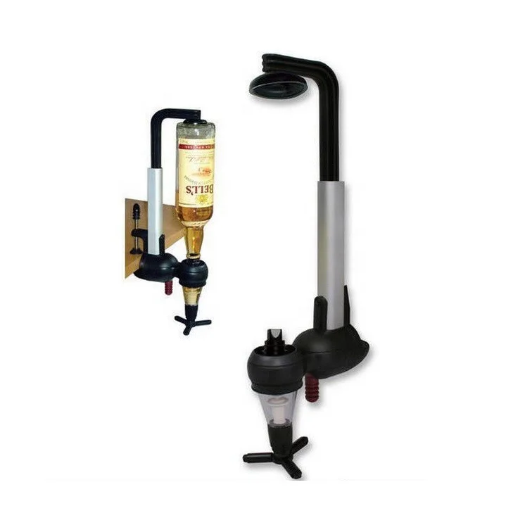 Single Bottle  Bar Butler Liquor Dispenser Single Bar Butler Tot Shot Liquor Bottle Dispenser Wall Mounted Wine Stand with Rum R