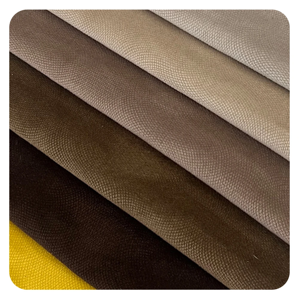 High Quality 100% Polyester DTY Velvet Fabric Super Soft Burnout Plain Design for Sofa Upholstery Wholesale