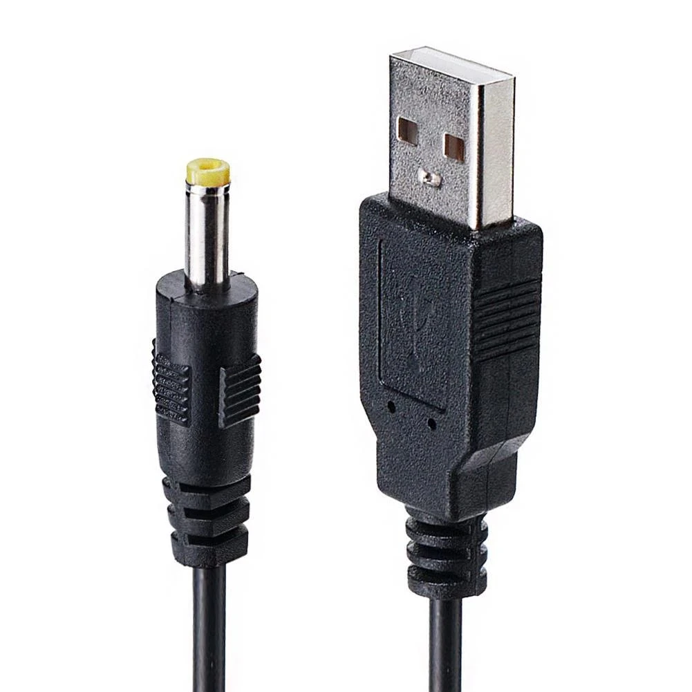 DC 5521 Красный Черный зарядный шнур для Sony PSP 1000/2000/3000 Цилиндрический разъем кабель питания от USB