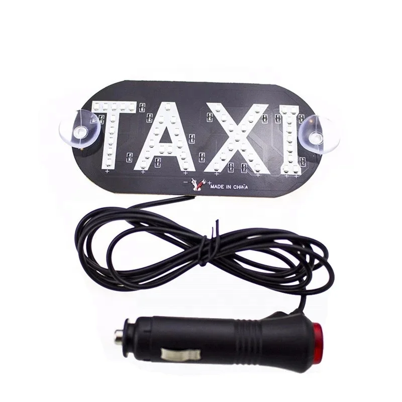 12V Taxi Led Car Windscreen Cab indicator Lamp Sign Blue LED Windshield Taxi Lighting Lamp Source Auto Inside Signal Lights