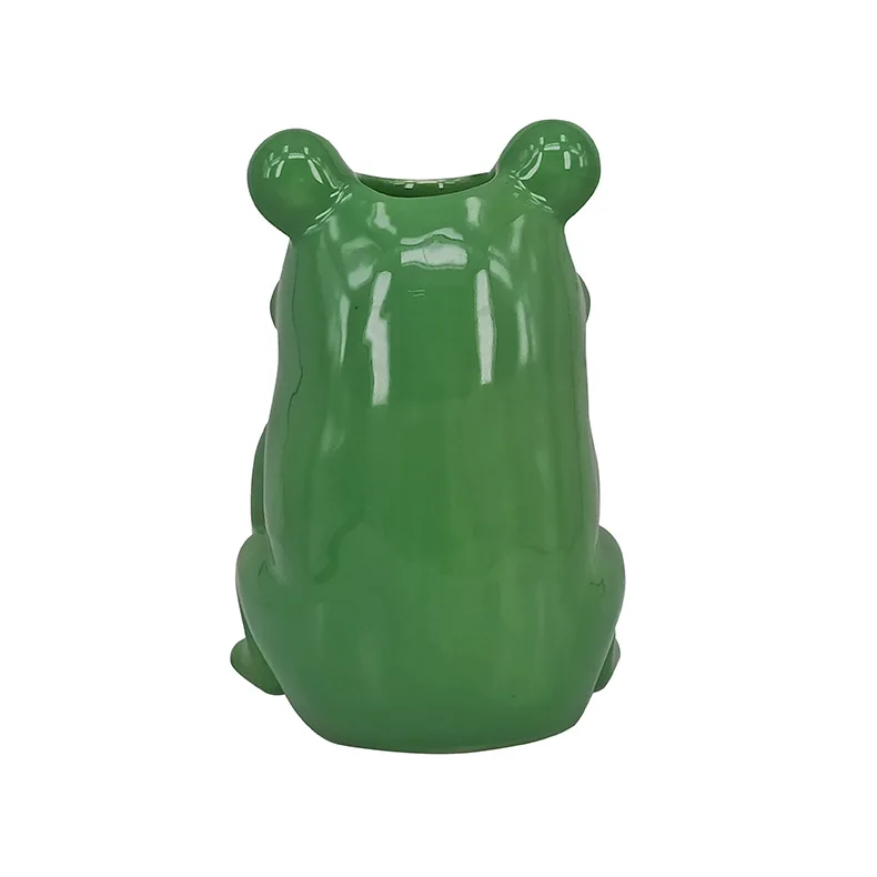 Custom Ceramic Mugs 3D Animal Mug Novelty Green Frog Shaped Coffee Cup