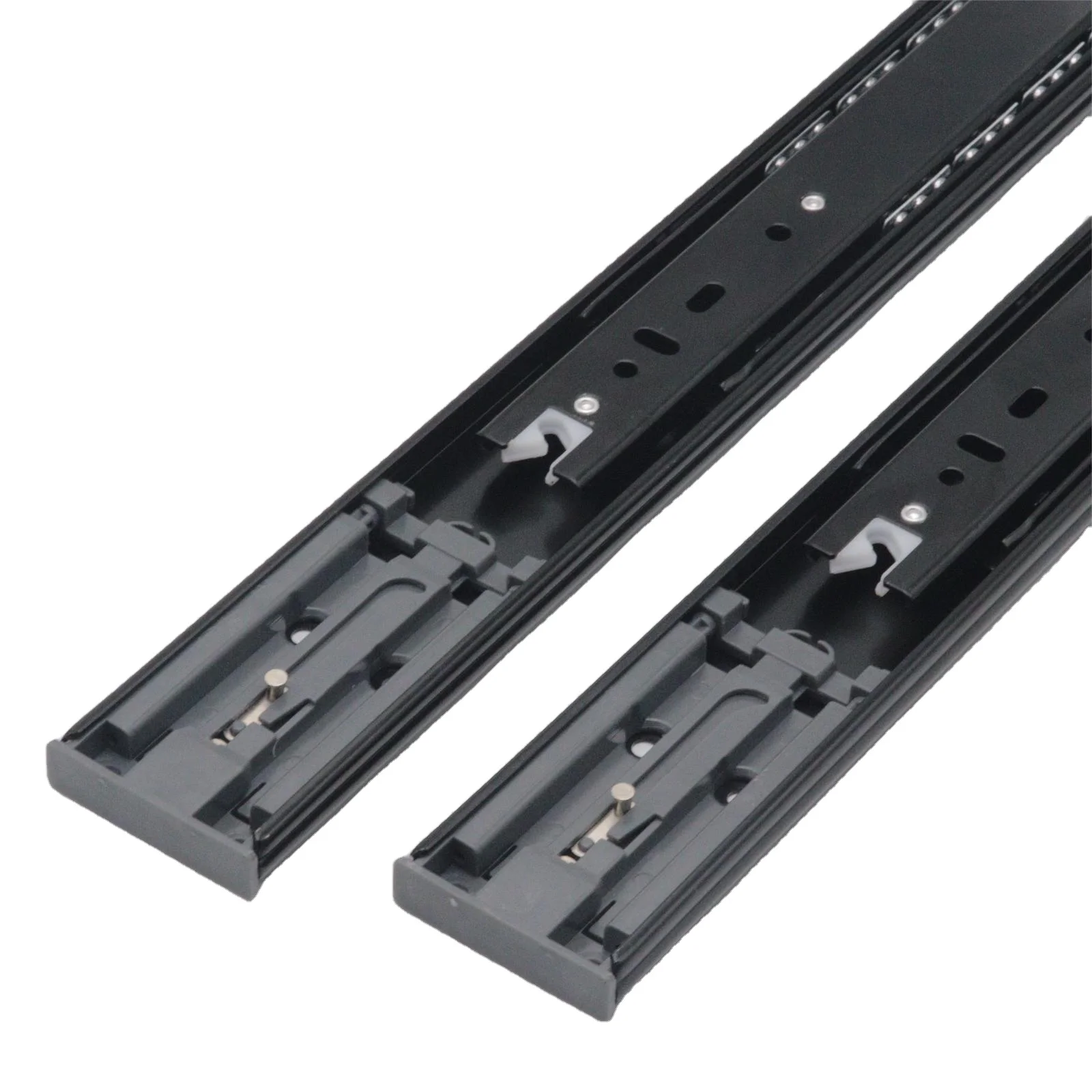 New Style Telescopic Slide Rebounder Full Extension Channel Rails Ball Bearing Cabinet Drawer Slides