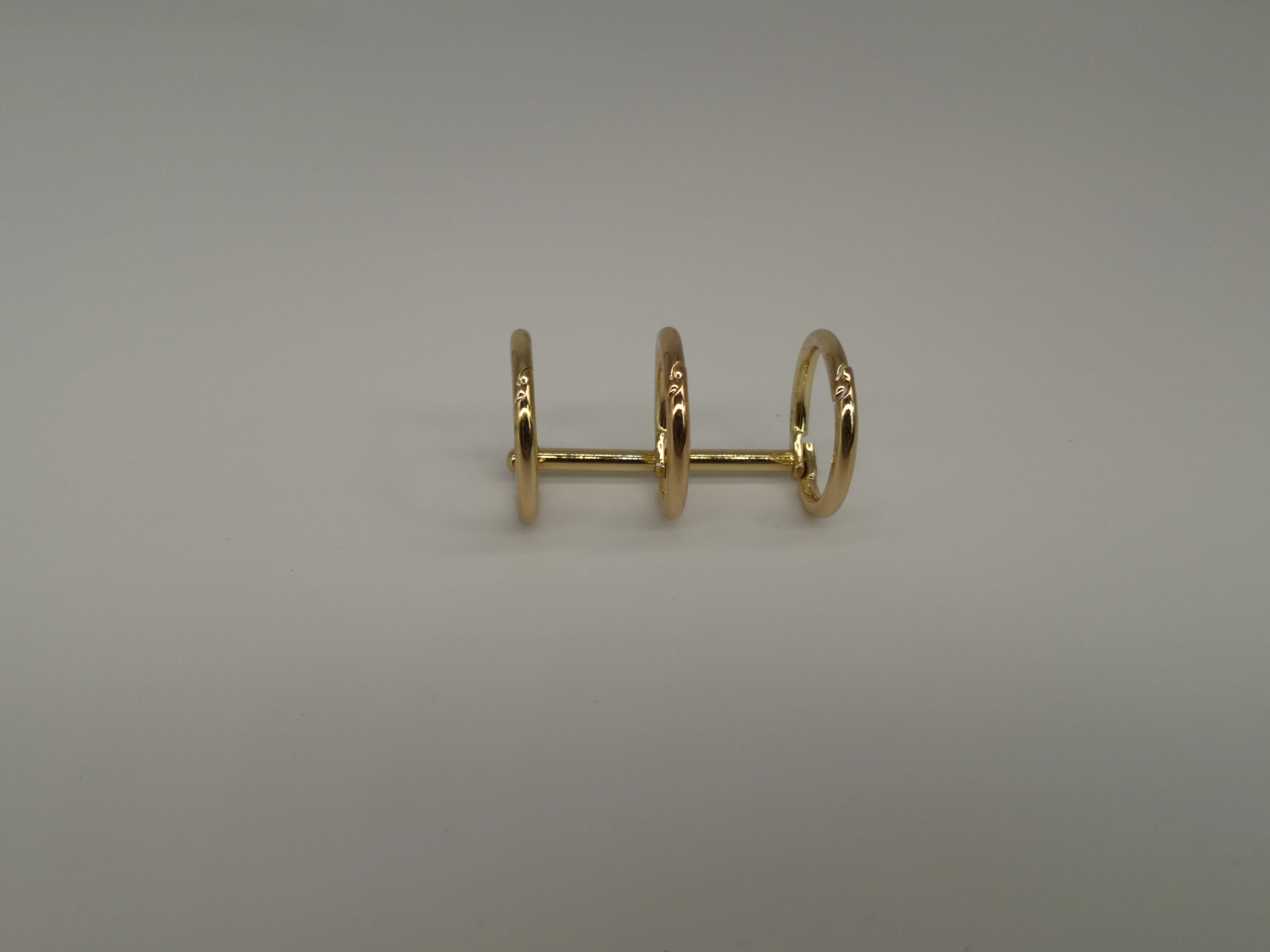 
Metal Plated Nickel a5 3 Ring Binder Clip Paper File Folder 