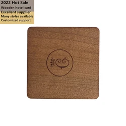 Programmable bamboo wood business Cards RFID ISO14443A Smart 213/216 Mini NFC wooden hotel key card with nfc small card printing