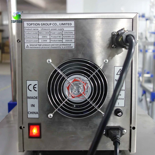 precious metal purification equipment Ultrasonic  Reactor glass jacketed sonicator