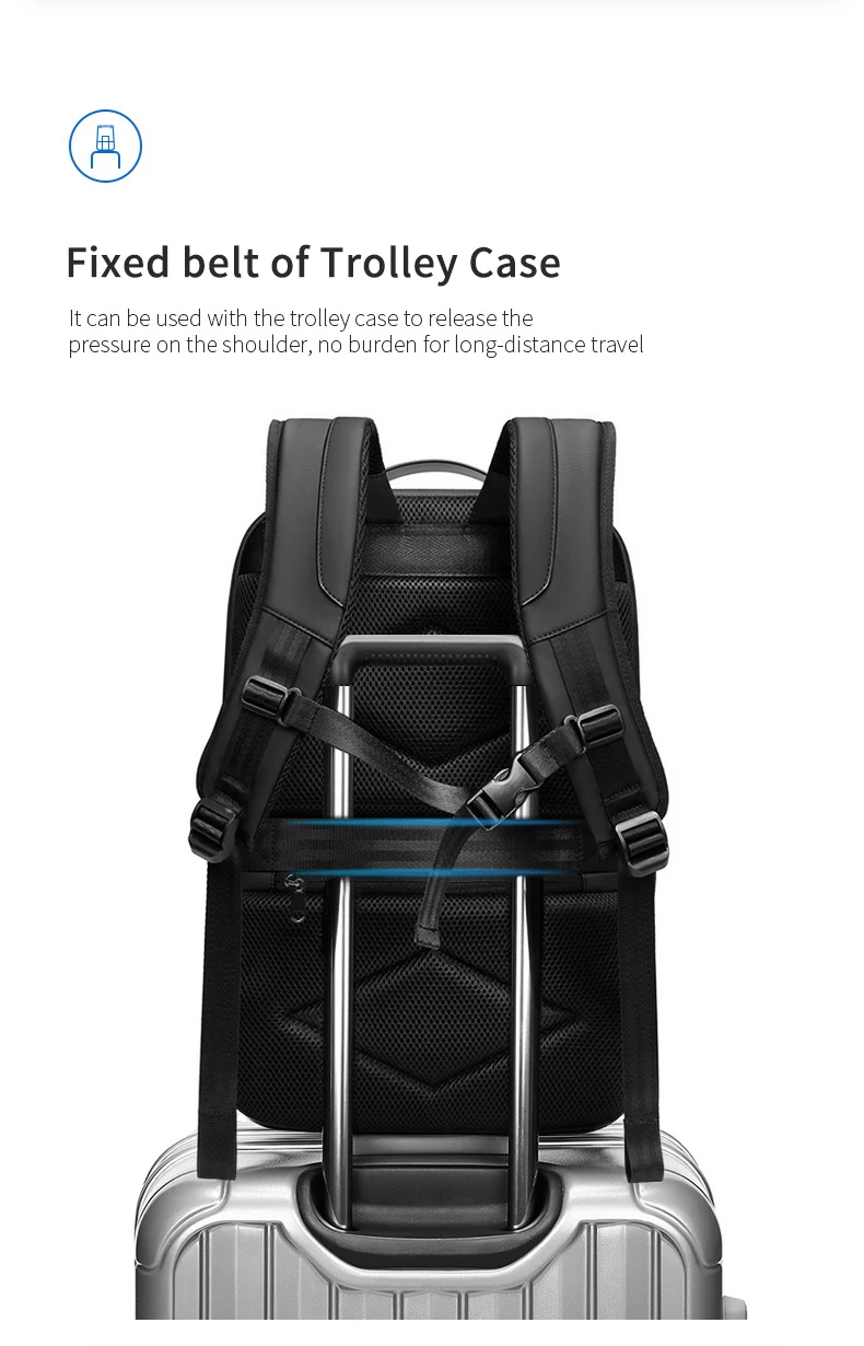 Advanced password lock safe Travel Business computer bag Waterproof USB large capacity anti-theft Male student laptop backpack