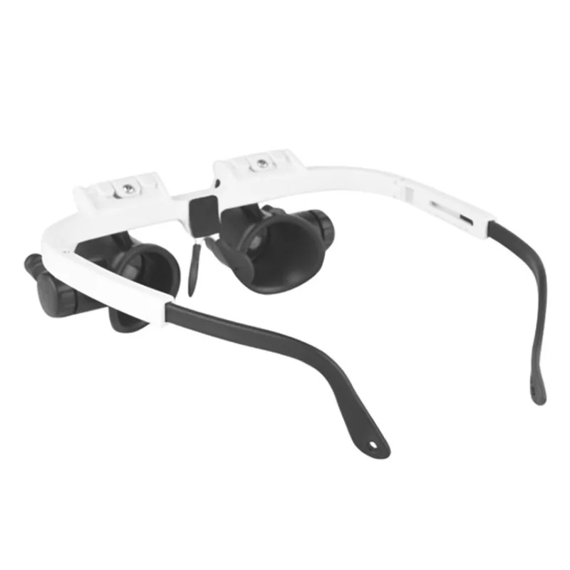 Creative Led Light Magnifying Eyeglasses Eyewear Button Battery Magnifying Glasses Magnifier