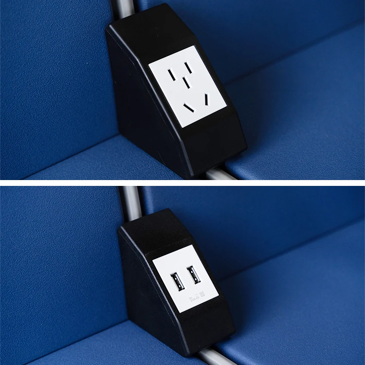 With Charging Sockets Public Places 3 and 5 Seater Airport Hospital Public Waiting Chair / Commercial Waiting Bench Seat