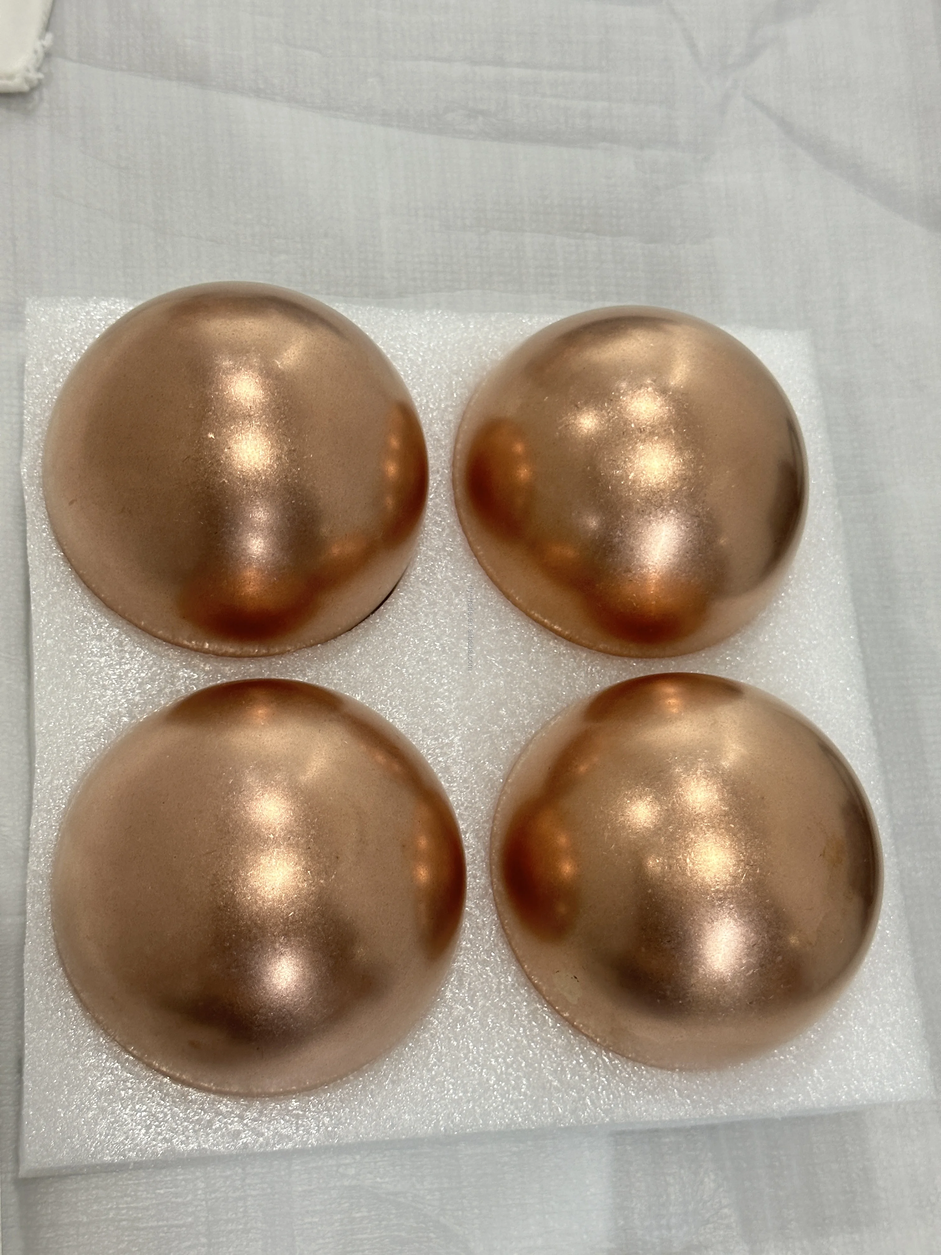 3Inch  4 Inch 5 Inch   Matt Surface Lamp Lantern Decoration  Pure Copper Half Spheres