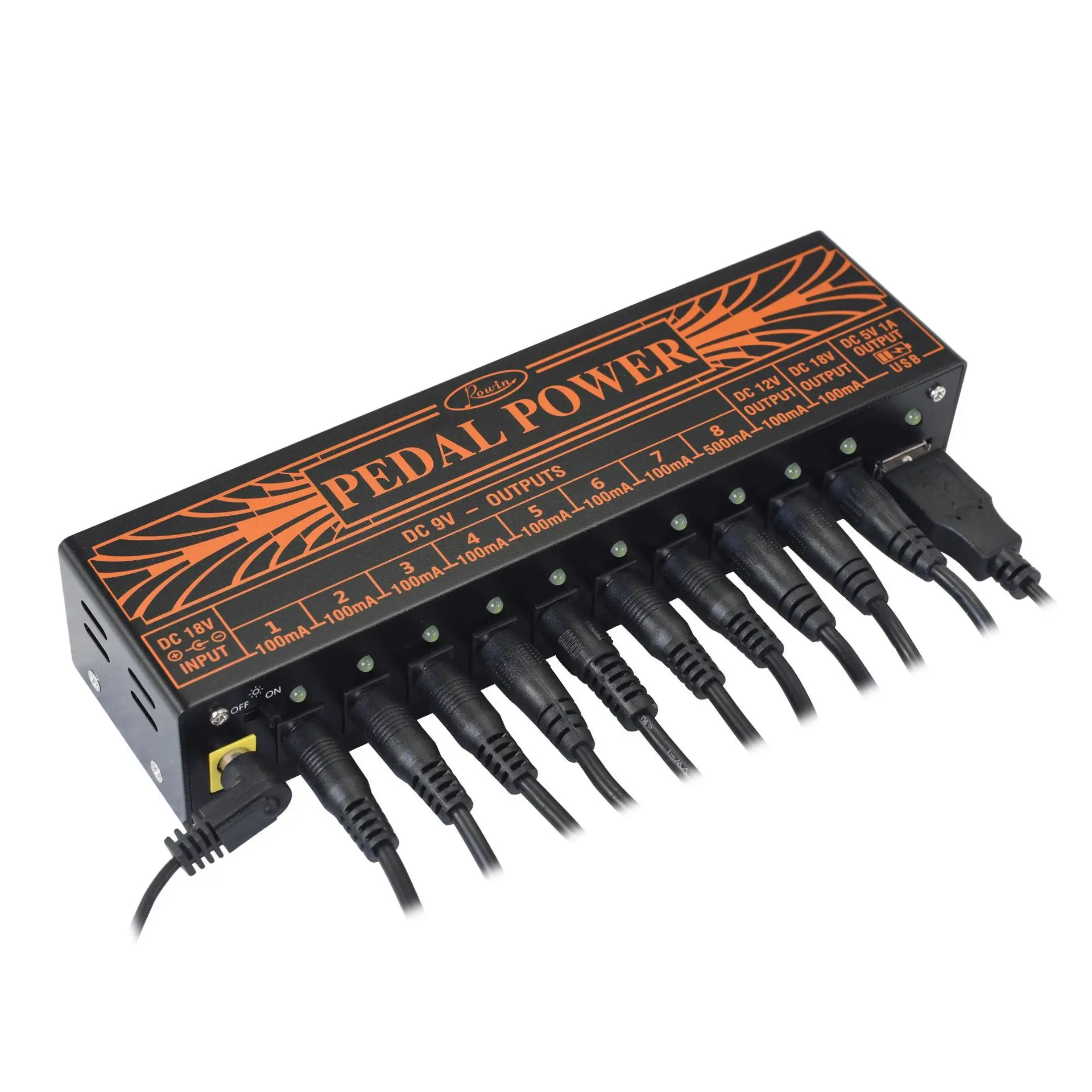 electric guitar pedal 9v 12v 18v guitar effects pedal power