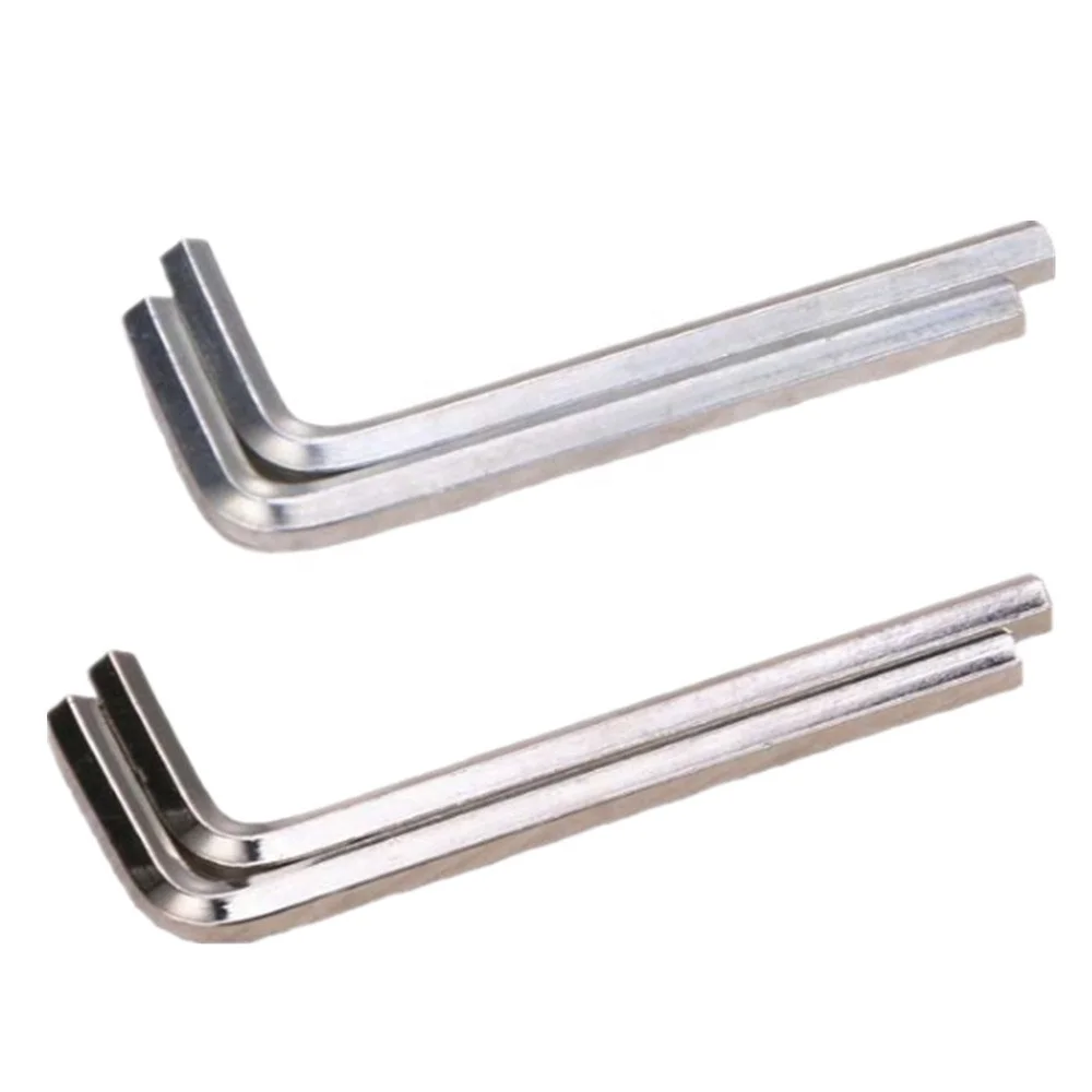 Nickel Plated hardware hand Tools galvanized hardened Steel L type hex key Wrench