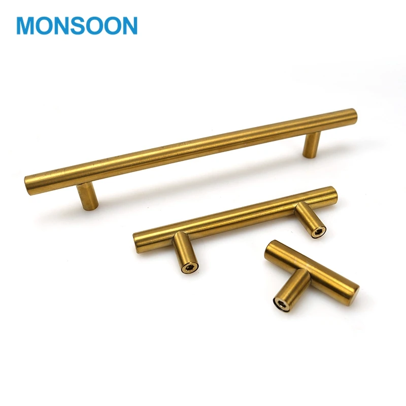 wholesale furniture hardware kitchen cabinet handle T bar handle stainless steel cabinet manijas para muebles Furniture handle