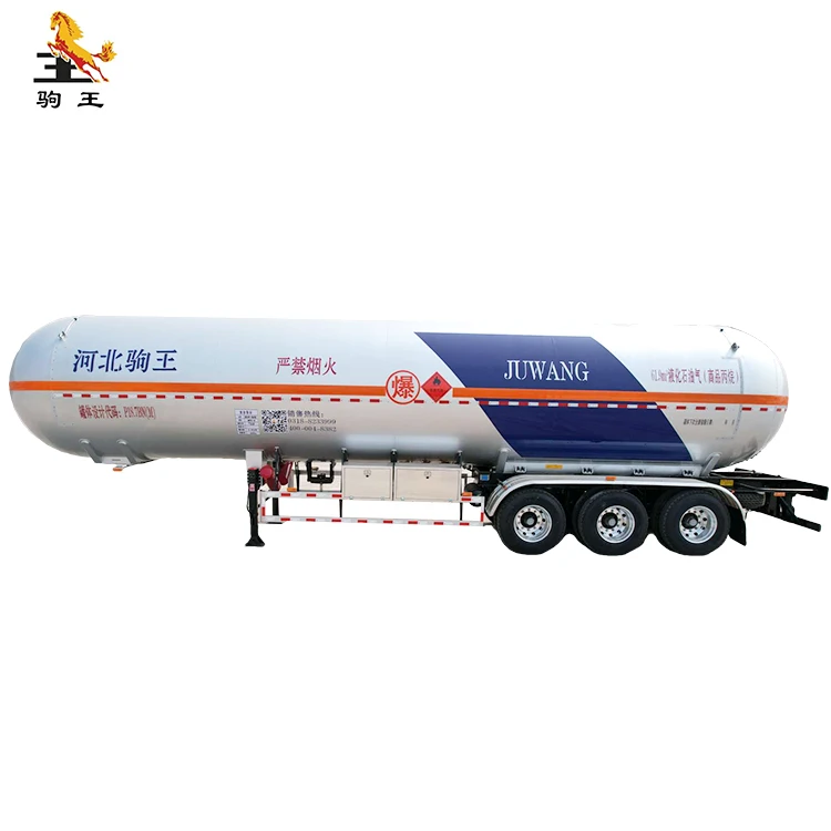 Factory price JUWANG  lpg transportation semitrailer lpg tanker semi-trailer lpg tanker trailer in dubai
