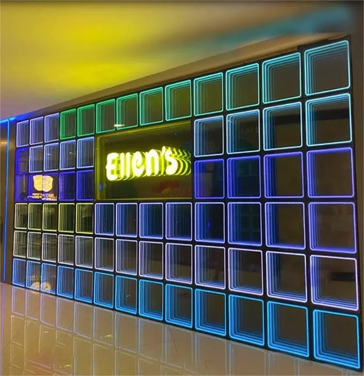 dance floor light IP65 outdoor 3d magnetic floor tiles Portable wedding stage Infinity Mirror Led Dance Floor