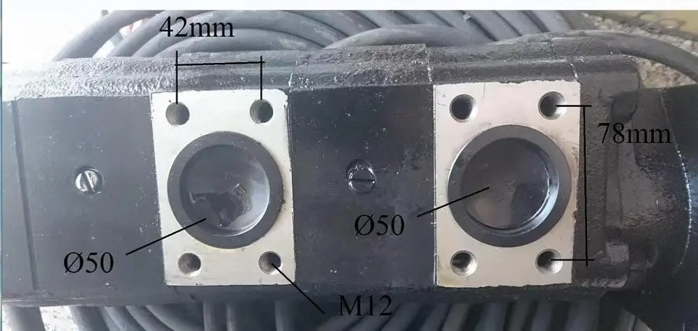 CBJHP 80 /  63 / 50  Spline Shaft High Pressure Triple Gear Pump Hydraulic