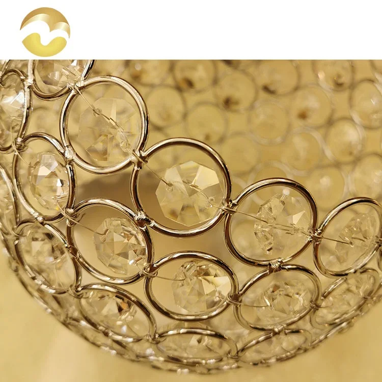 
Crystal metal wedding restaurant ornaments luxury candle holders for home decor 2020 