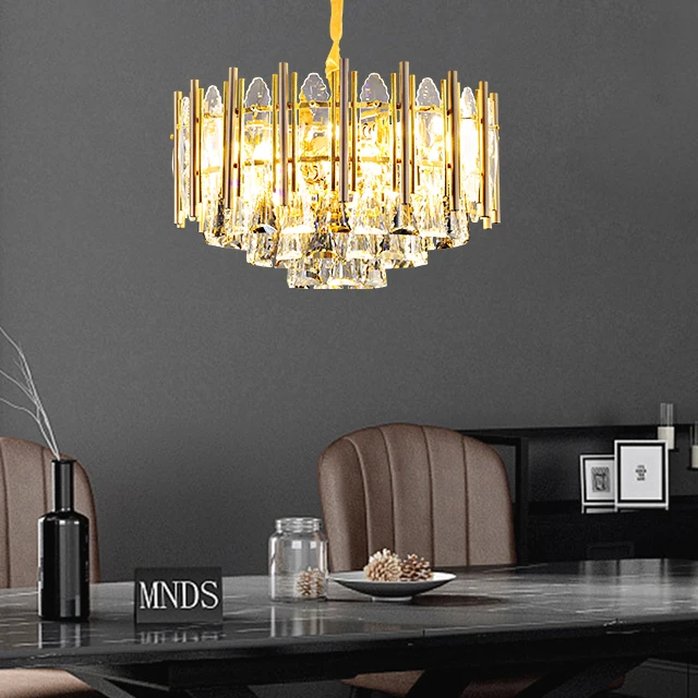Роскошные стеклянные светильники для спальни, золотые металлические круглые светодиодные потолочные светильники, хрустальные люстры