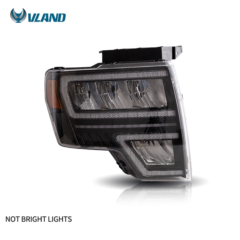 Передние светодиодные фары VLAND Factory SVT Raptor динамический сигнал поворота 2009-2014 для Ford