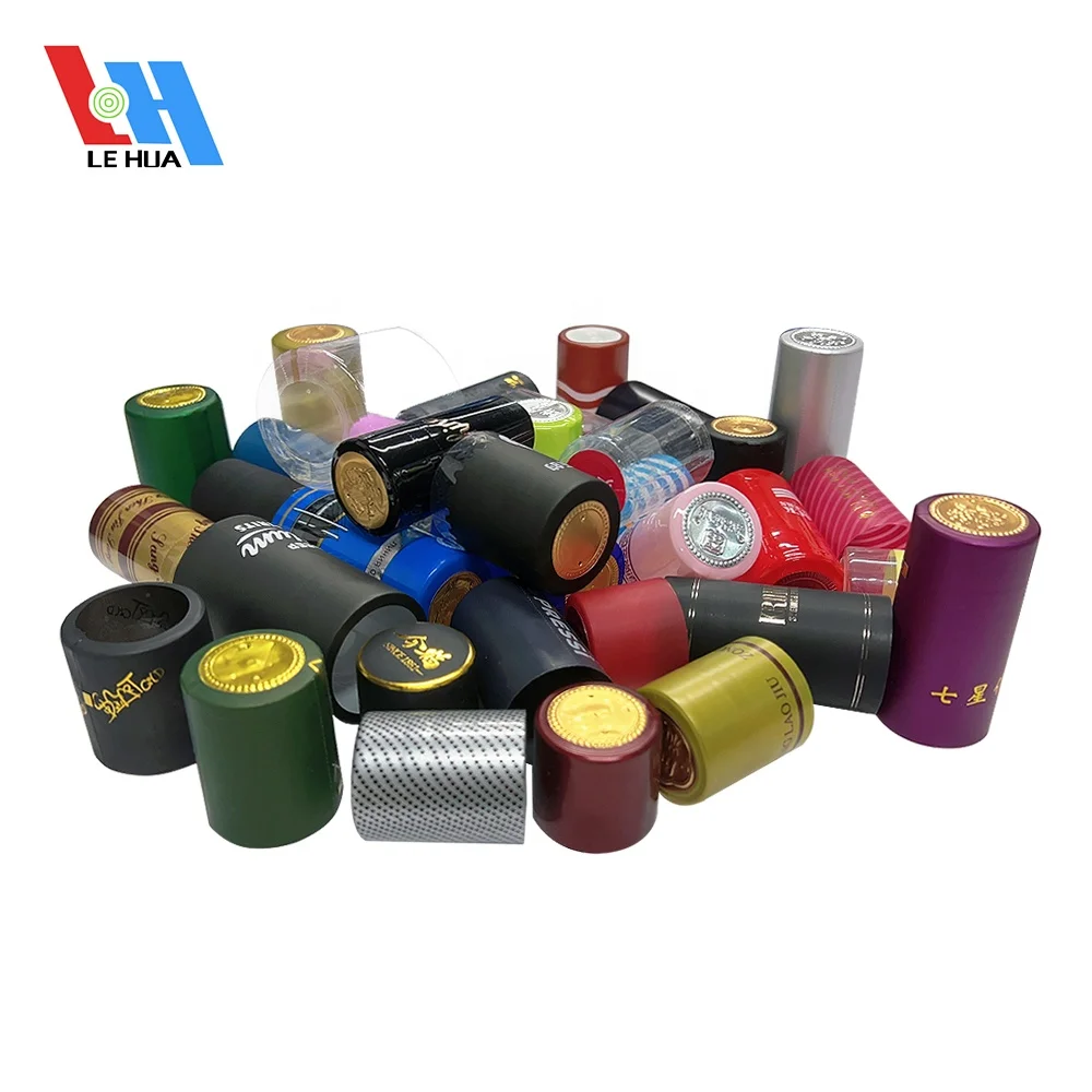 Heat Shrink Champagne Capsule Container Shrink Wrap Whisky Bottle Tops for Wine PVC shrink capsule