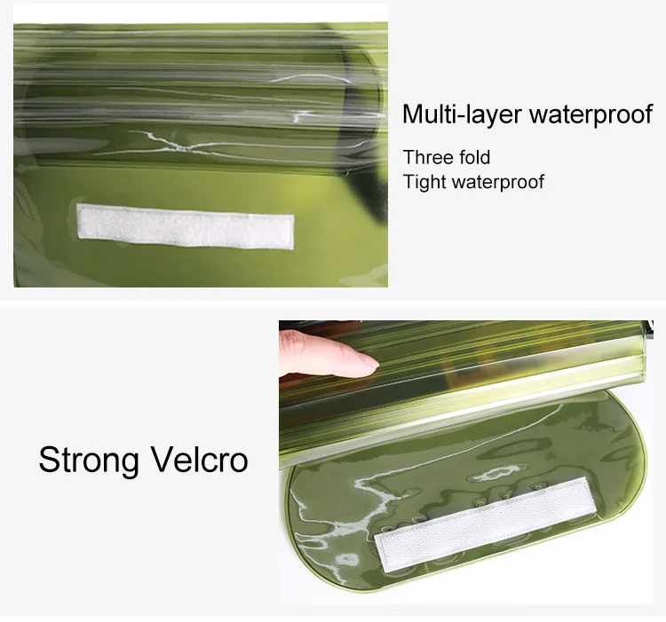 0.3mm Transparent TPU Touch Screen Floating Kayaking Mobile Phone Protector Pouch Waterproof Purse Water Proof Waist Bags