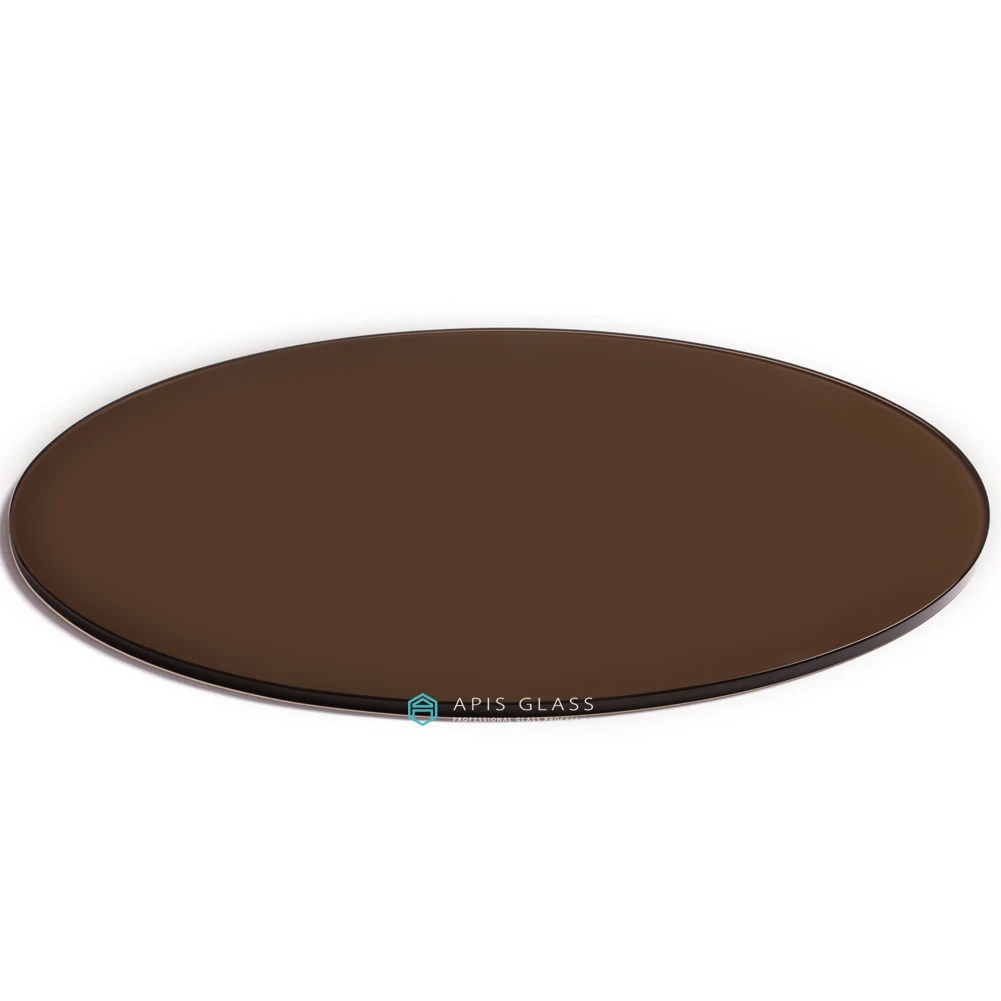 Apisglass Artwork Colorful Ceramic Ink Glass Printing on Coffee Table Glass Top