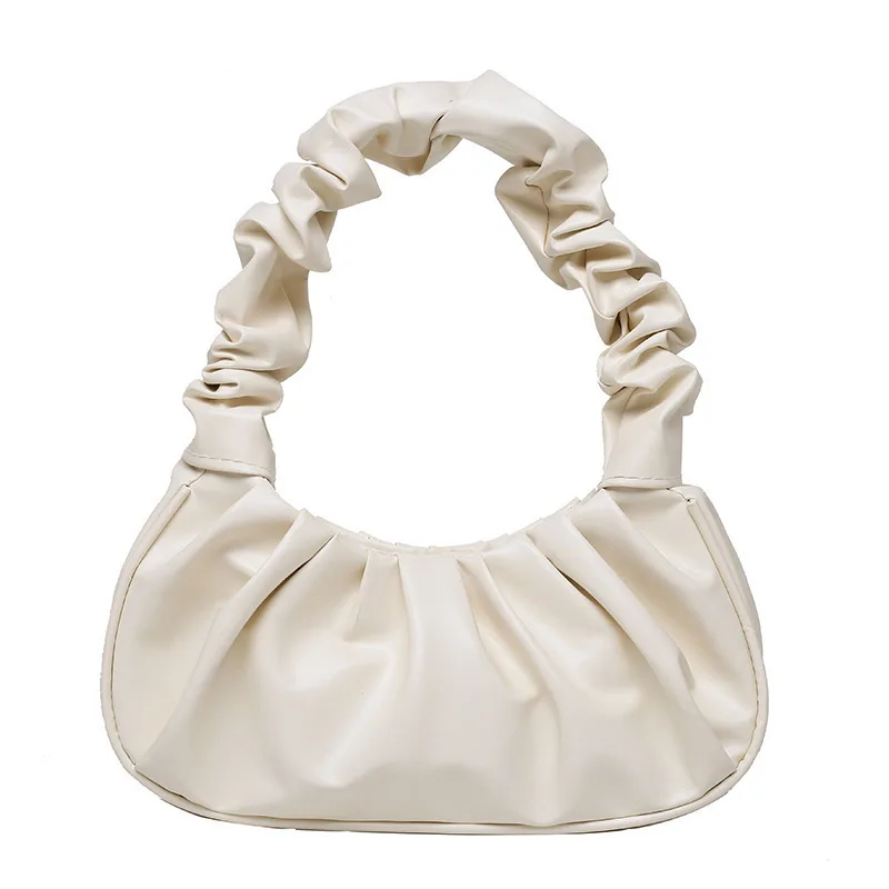 2024 New Korean Fashion Single Shoulder Bags for Women French Style Dumpling Tote Bag Fashionable Folded Handbag Underarm Bag