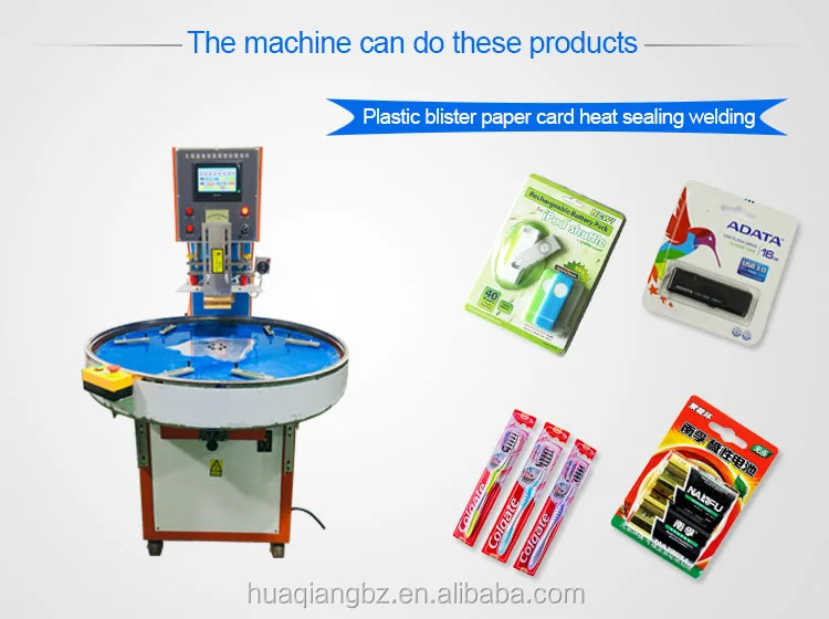semi automatic high frequency blister clam shell paper card packing machine