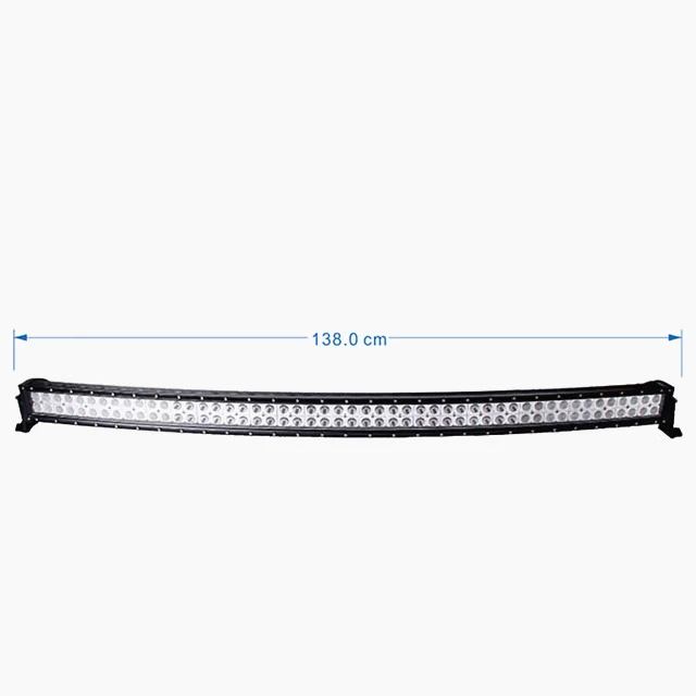 Auto lighting system 52 inch 300w curved led light bar C-ree spot flood combo car led truck lamp for offroad 4x4 SUV auto lights