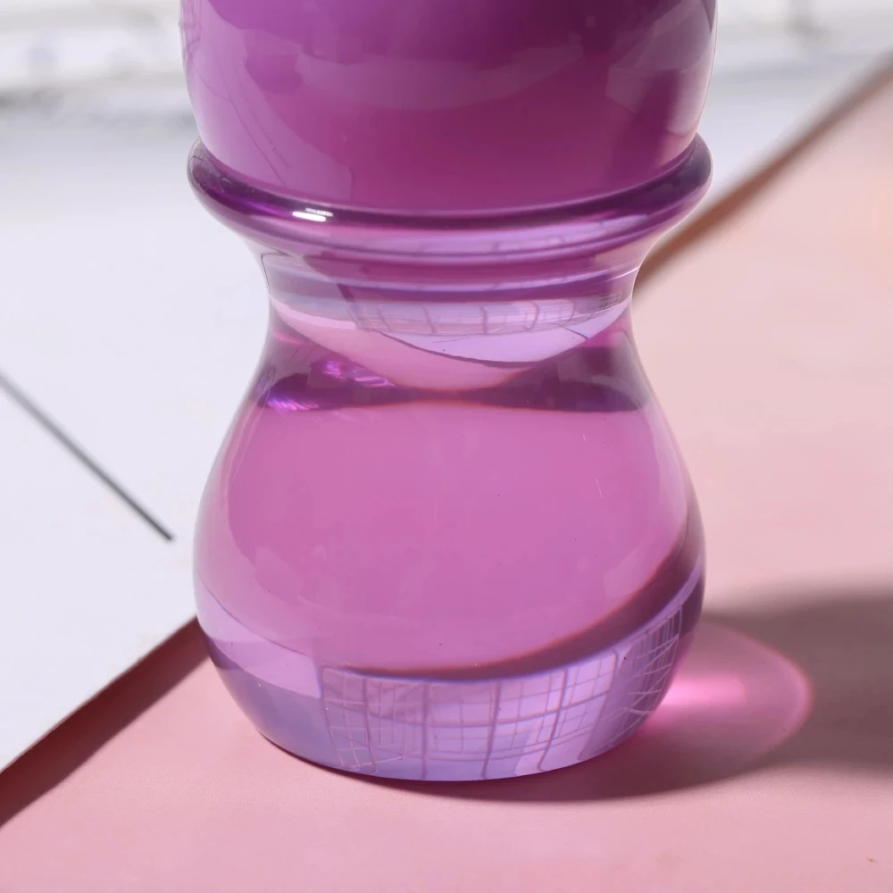 YAQI 24mm Purple Handle Mink Synthetic Hair Knot Mens Wet Shaving Brush