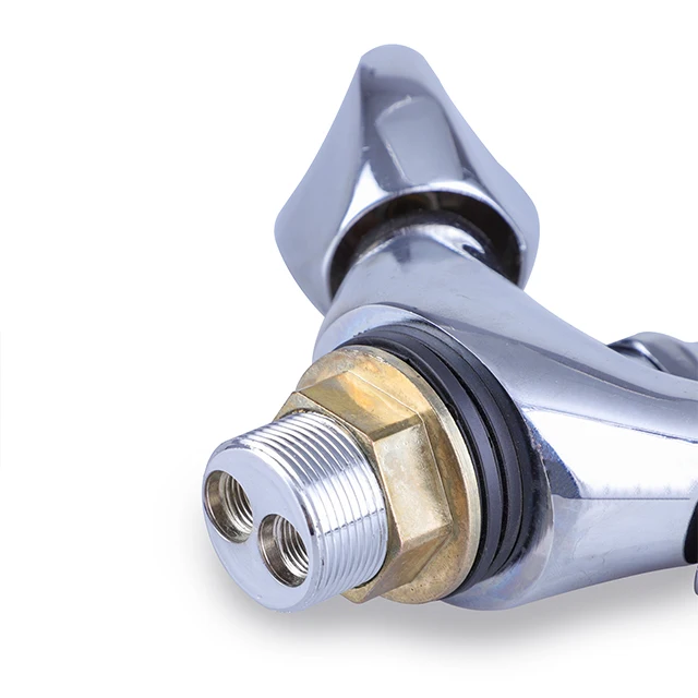 ITALOMIX Style Flexible Connections Dual Handle Hot And Cold Kitchen Washbasin Faucet Tap Mixer