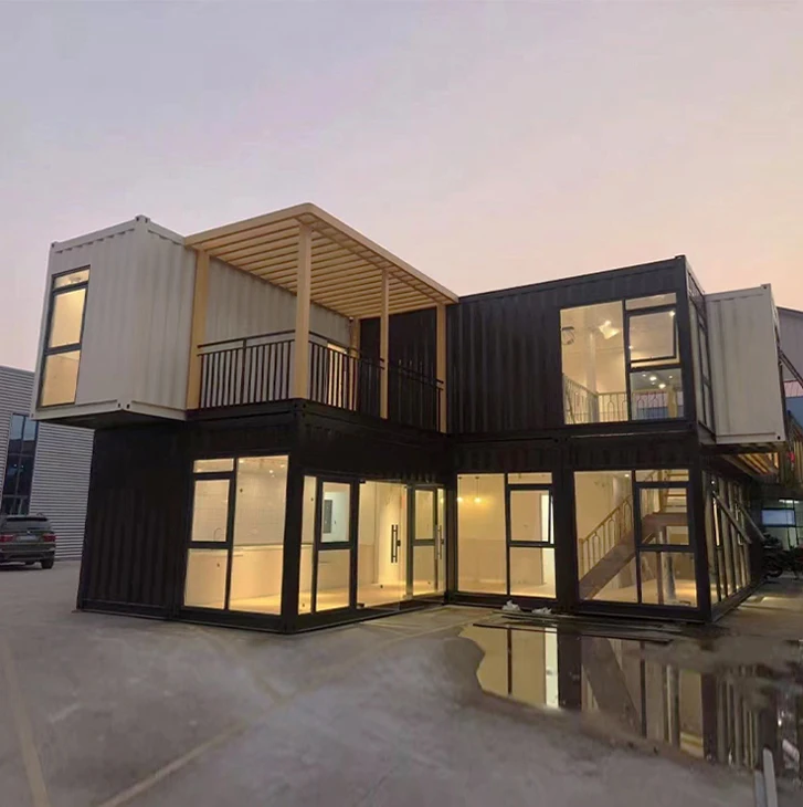 custom 40ft designs fitted habitable prefabricated container luxury prefab house with one two three bathrooms european italy
