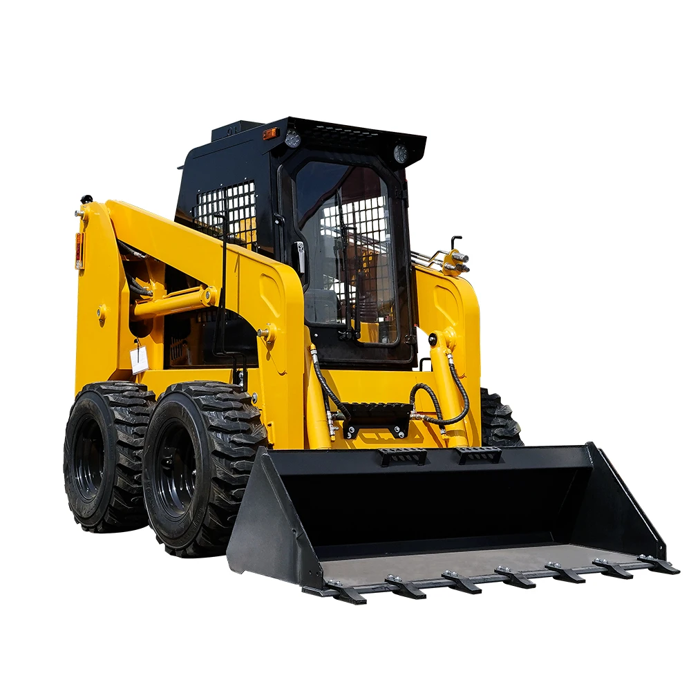 cheap 75HP LYW 65 mini wheel skid loaders with load weight 1050kgs bucket capacity 0.55CBM for sale