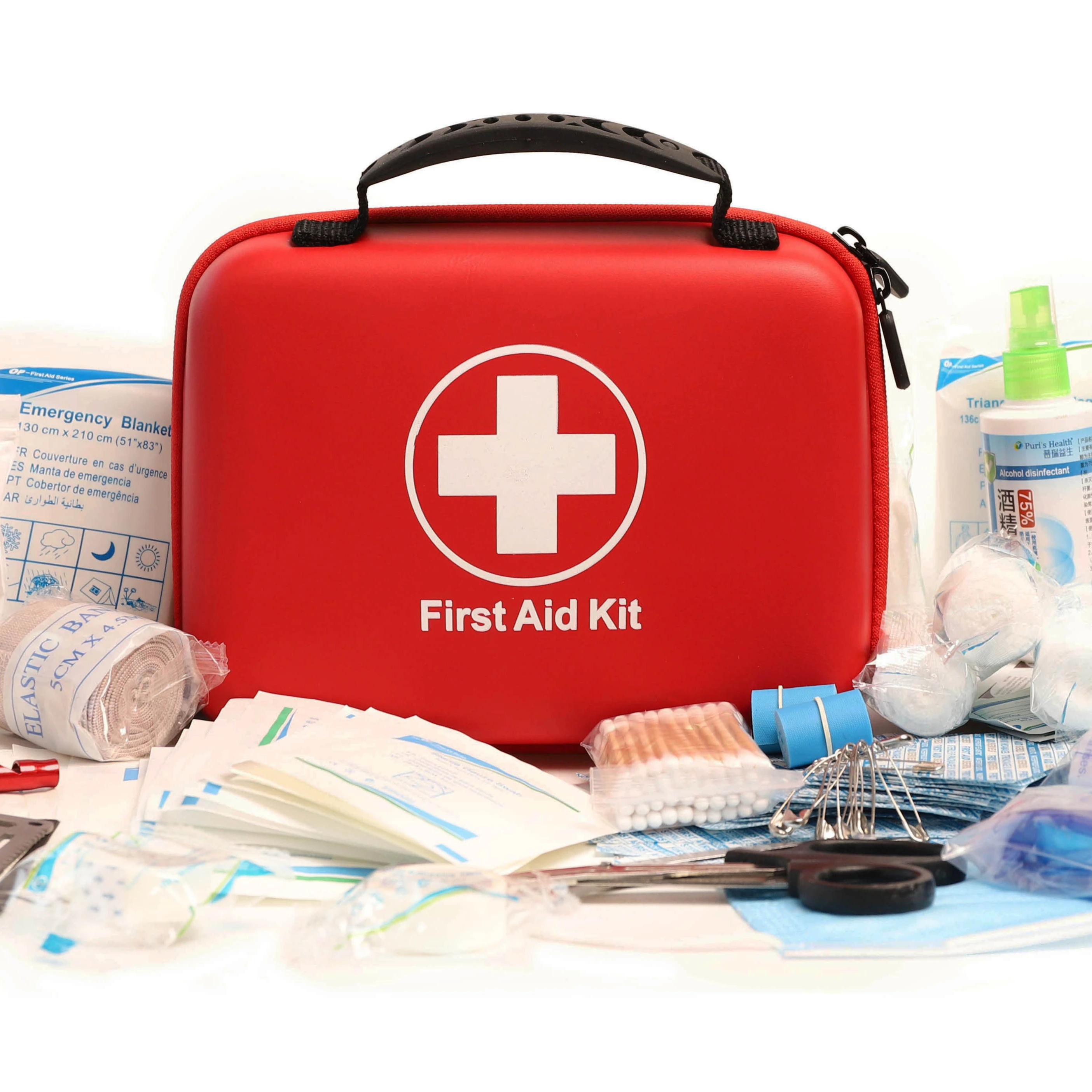 Certificate Small Travel Hard Cover Shell Carrying Tool EVA Medical First Aid Kit Case With Lining Velvet