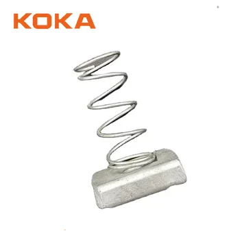 Good Quality Accessories Strut Channel Spring Nut m6 m8 m10 Hot Dip Galvanized Unistrut Channel Spring Nuts