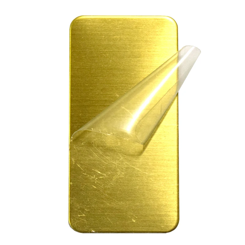 custom self adhesive decorative brass plate for home decor