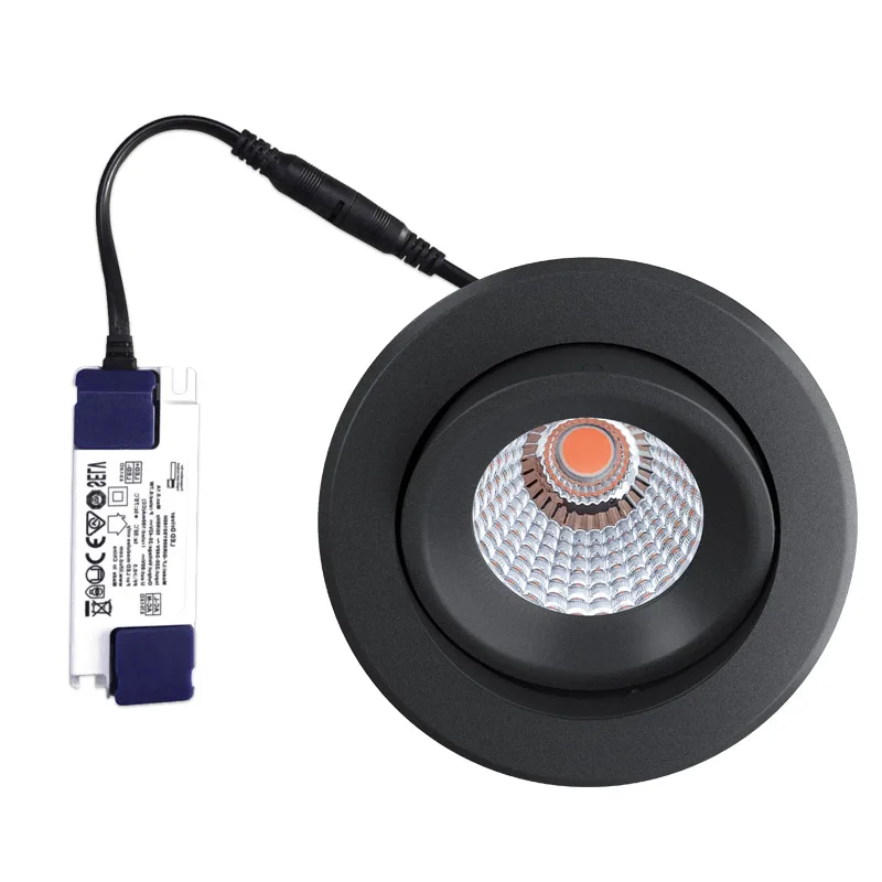 
DALI Berdis ultra slim led downlight smart waterproof triac dimmable spotlight RGBW COB LENS flush mount downlight 