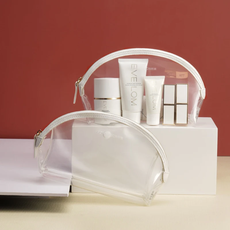 Hot selling eco friendly multi function transparent PVC make up bag storage pouch zipper beauty bag