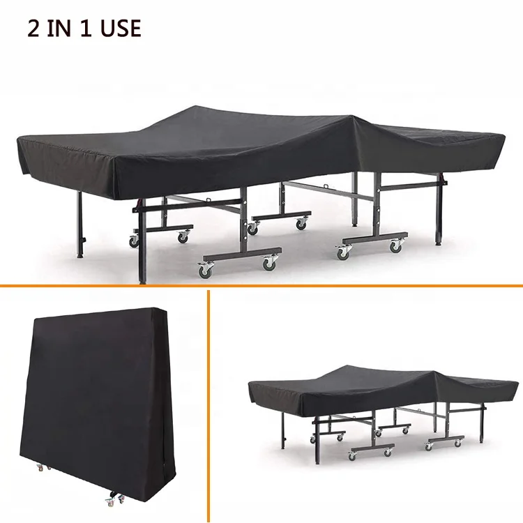 The latest design promotion waterproof table tennis cover courtyard garden outdoor cover 2 in 1 dustproof table tennis cover