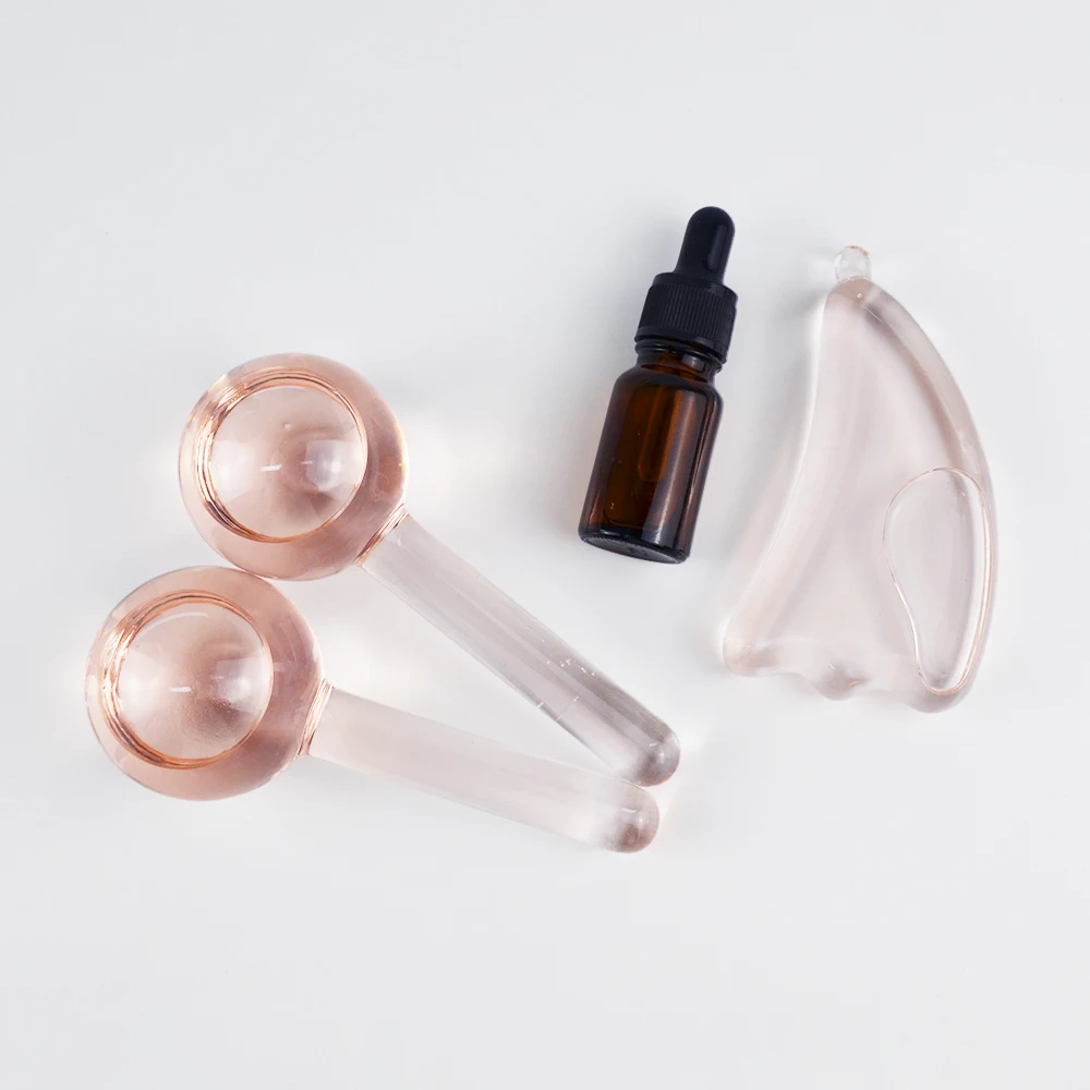 skin care cold therapy Facial massage roller customize private logo cooling ice globes for face