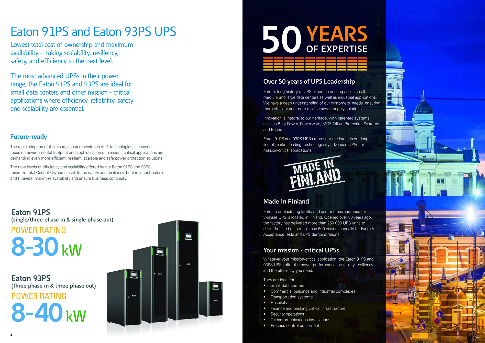 Eaton online UPS блок питания 93PS серия 3000 кВА 3 фазы ups 25 30 600-1200