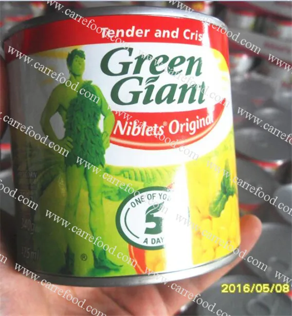 For 340g canned sweet corn whole kernel vaccum pack