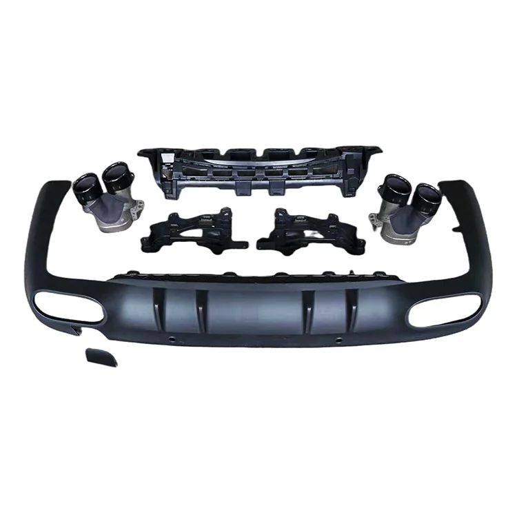 CLS53 Стильный автомобильный бампер, задний диффузор с черными или серебряными наконечниками для BENZ W257 AMG 2018 +