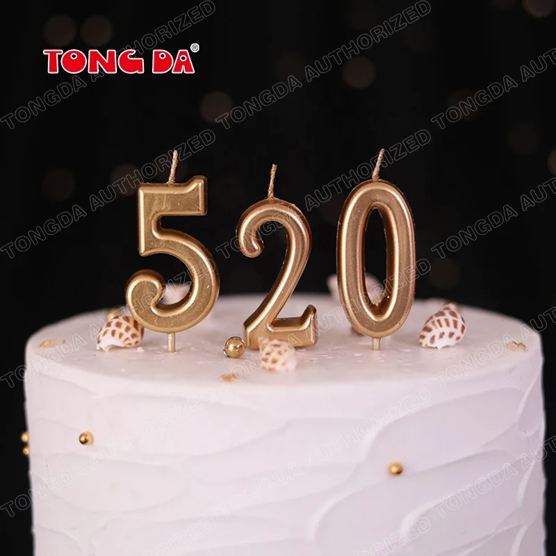 Happy Birthday Cake Candles Number 0-9 Glitter Cake Topper Decoration for Birthday Party Anniversary Kids Adults