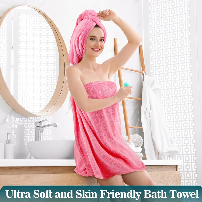 Factory custom ultra absorbent 70x140 Drying Bath Hair Spa Soft clean Quick drying Gift set Microfiber bath towel