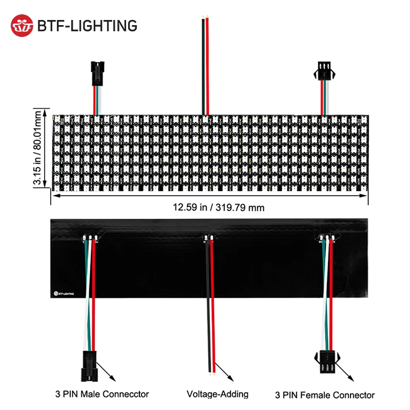 Sale Much Flexible Programmable Digital 5050 Smd Ws2812b 8x8 16x16 8x32 led matrix
