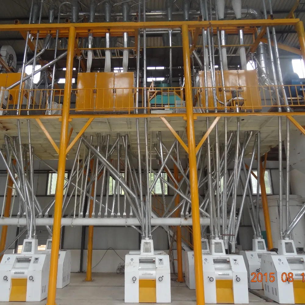 Africa Maize Flour Mill Posho Mill Maize Milling Machine 30ton 50ton 100ton Steel Stainless Posho Mill Prices in Kenya