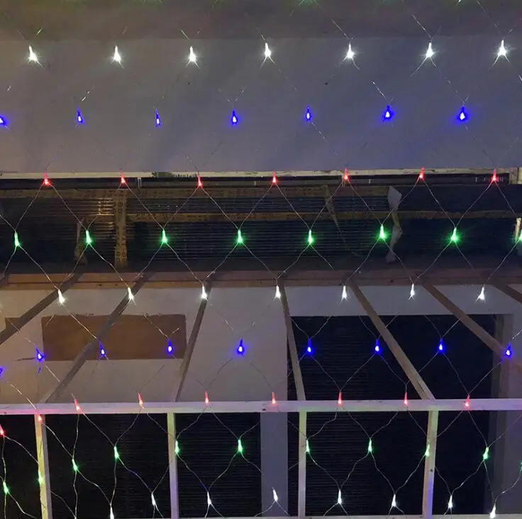 String Lights 1.6mm Dia 120 Led Net Mesh Fairy String Light Christmas Wedding Party Fairy String Lights With 8 Function C