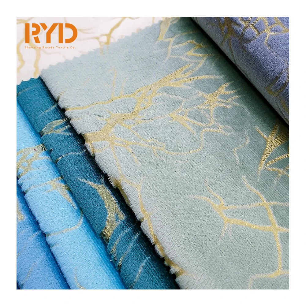 Holland Velvet Printed 100%Polyester New Design Sofa Fabric dubai sofa fabric